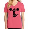 Cotton Women's V-neck Tee sing united test Thumbnail