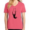 Cotton Women's V-neck Tee sing united test Thumbnail
