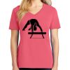 Cotton Women's V-neck Tee sing united test Thumbnail