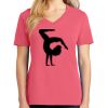 Cotton Women's V-neck Tee sing united test Thumbnail