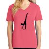 Cotton Women's V-neck Tee sing united test Thumbnail