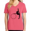 Cotton Women's V-neck Tee sing united test Thumbnail