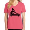 Cotton Women's V-neck Tee sing united test Thumbnail