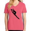 Cotton Women's V-neck Tee sing united test Thumbnail