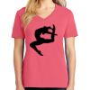 Cotton Women's V-neck Tee sing united test Thumbnail