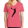 Cotton Women's V-neck Tee sing united test Thumbnail
