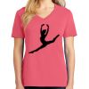 Cotton Women's V-neck Tee sing united test Thumbnail
