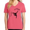 Cotton Women's V-neck Tee sing united test Thumbnail