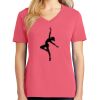 Cotton Women's V-neck Tee sing united test Thumbnail