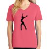 Cotton Women's V-neck Tee sing united test Thumbnail