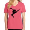 Cotton Women's V-neck Tee sing united test Thumbnail