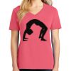 Cotton Women's V-neck Tee sing united test Thumbnail