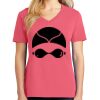Cotton Women's V-neck Tee sing united test Thumbnail