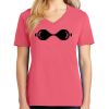 Cotton Women's V-neck Tee sing united test Thumbnail