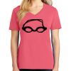 Cotton Women's V-neck Tee sing united test Thumbnail