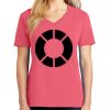 Cotton Women's V-neck Tee sing united test Thumbnail