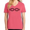 Cotton Women's V-neck Tee sing united test Thumbnail