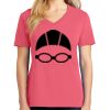 Cotton Women's V-neck Tee sing united test Thumbnail
