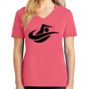 Cotton Women's V-neck Tee sing united test Thumbnail