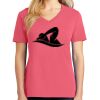 Cotton Women's V-neck Tee sing united test Thumbnail