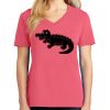 Cotton Women's V-neck Tee sing united test Thumbnail