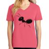Cotton Women's V-neck Tee sing united test Thumbnail