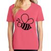 Cotton Women's V-neck Tee sing united test Thumbnail