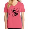 Cotton Women's V-neck Tee sing united test Thumbnail