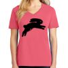 Cotton Women's V-neck Tee sing united test Thumbnail
