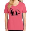 Cotton Women's V-neck Tee sing united test Thumbnail