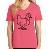 Cotton Women's V-neck Tee sing united test Thumbnail