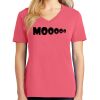 Cotton Women's V-neck Tee sing united test Thumbnail