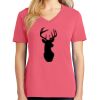 Cotton Women's V-neck Tee sing united test Thumbnail