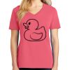 Cotton Women's V-neck Tee sing united test Thumbnail