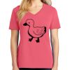 Cotton Women's V-neck Tee sing united test Thumbnail