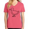 Cotton Women's V-neck Tee sing united test Thumbnail
