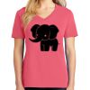 Cotton Women's V-neck Tee sing united test Thumbnail