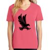 Cotton Women's V-neck Tee sing united test Thumbnail