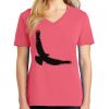 Cotton Women's V-neck Tee sing united test Thumbnail