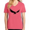 Cotton Women's V-neck Tee sing united test Thumbnail