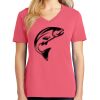 Cotton Women's V-neck Tee sing united test Thumbnail