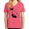 Cotton Women's V-neck Tee sing united test Thumbnail