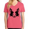 Cotton Women's V-neck Tee sing united test Thumbnail