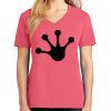 Cotton Women's V-neck Tee sing united test Thumbnail