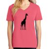 Cotton Women's V-neck Tee sing united test Thumbnail
