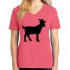 Cotton Women's V-neck Tee sing united test Thumbnail