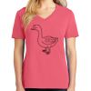 Cotton Women's V-neck Tee sing united test Thumbnail