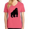 Cotton Women's V-neck Tee sing united test Thumbnail
