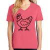 Cotton Women's V-neck Tee sing united test Thumbnail