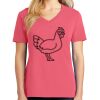 Cotton Women's V-neck Tee sing united test Thumbnail
